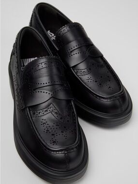Camper Dean Twins Loafer in Black Leather